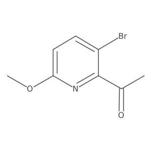 1-(3-Bromo-6-methoxypyridin-2-yl)ethanone结构式