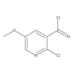 2-Chloro-5-methoxy-3-pyridinecarbonyl chloride结构式