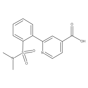 2-(2-N,N-Dimethylsulfamoylphenyl)isonicotinic acid Structure