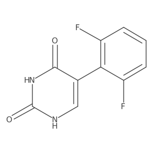 5-(2,6-Difluorophenyl)-(2,4)-dihydroxypyrimidine结构式