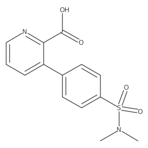 3-(4-N,N-Dimethylsulfamoylphenyl)picolinic acid Structure