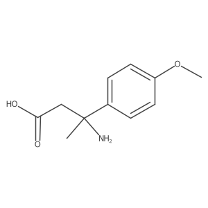 3-Amino-3-(4-methoxyphenyl)butanoic acid Structure