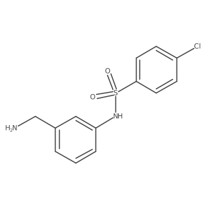 N-[3-(aminomethyl)phenyl]-4-chlorobenzene-1-sulfonamide结构式