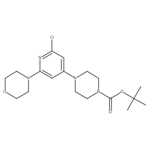 Tert-butyl 4-(2-chloro-6-morpholinopyridin-4-yl)piperazine-1-carboxylate Structure