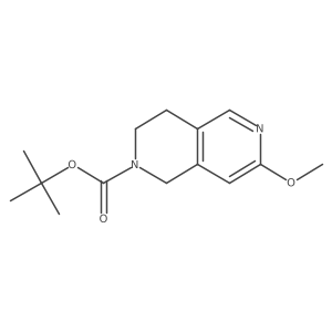 tert-Butyl 7-methoxy-3,4-dihydro-2,6-naphthyridine-2(1H)-carboxylate Structure