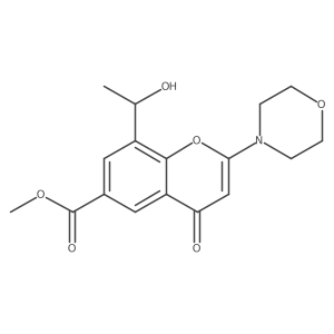 methyl 8-(1-hydroxyethyl)-2-morpholino-4-oxo-4H-chromene-6-carboxylate Structure