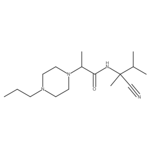 N-(1-cyano-1,2-dimethylpropyl)-2-(4-propylpiperazin-1-yl)propanamide Structure