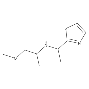 (1-Methoxypropan-2-yl)[1-(1,3-thiazol-2-yl)ethyl]amine结构式