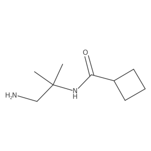 N-(1-amino-2-methylpropan-2-yl)cyclobutanecarboxamide结构式