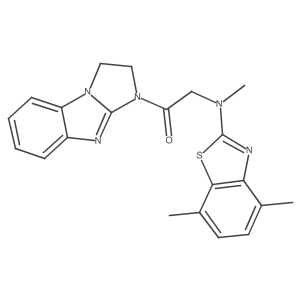 1-(2,3-dihydro-1H-benzo[d]imidazo[1,2-a]imidazol-1-yl)-2-((4,7-dimethylbenzo[d]thiazol-2-yl)(methyl)amino)ethanone Structure