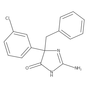 2-Amino-5-benzyl-5-(3-chlorophenyl)-4,5-dihydro-1H-imidazol-4-one Structure