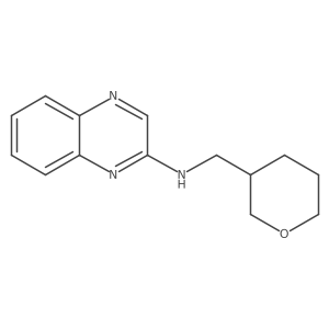 N-[(oxan-3-yl)methyl]quinoxalin-2-amine结构式