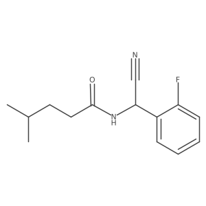 N-[cyano(2-fluorophenyl)methyl]-4-methylpentanamide结构式