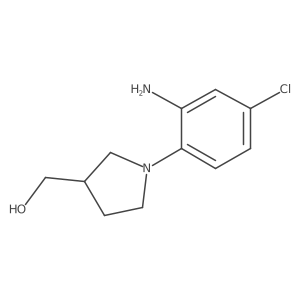 1-(2-Amino-4-chlorophenyl)-3-pyrrolidinemethanol Structure
