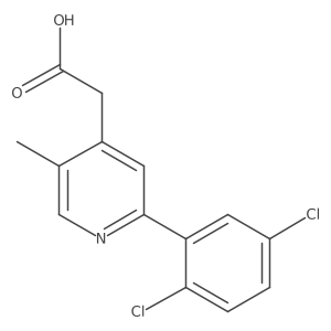 2-(2,5-Dichlorophenyl)-5-methylpyridine-4-acetic acid Structure