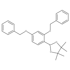2-(2,4-Dibenzyloxyphenyl)-4,4,5,5-tetramethyl-1,3,2-dioxaborolane结构式