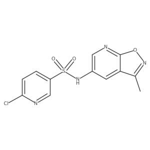 6-chloro-N-{3-methyl-[1,2]oxazolo[5,4-b]pyridin-5-yl}pyridine-3-sulfonamide结构式