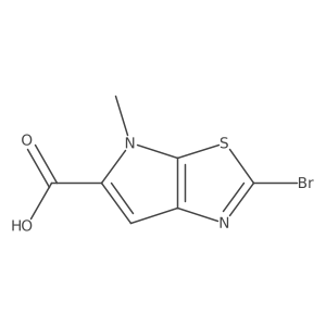 4H-Pyrrolo[3,2-d]thiazole-5-carboxylic acid, 2-bromo-4-methyl- Structure