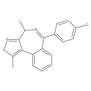 6-(4-chlorophenyl)-1,4-dimethyl-4H-benzo[c]isoxazolo[4,3-e]azepine结构式