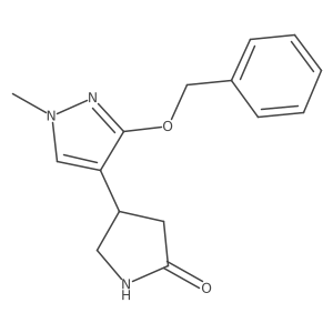 4-(3-(Benzyloxy)-1-methyl-1H-pyrazol-4-yl)pyrrolidin-2-one Structure