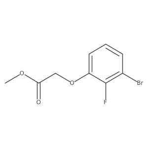 Methyl 2-(3-bromo-2-fluorophenoxy)acetate结构式