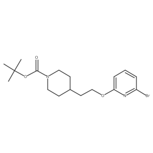 tert-Butyl 4-(2-((6-bromopyridin-2-yl)oxy)ethyl)piperidine-1-carboxylate Structure