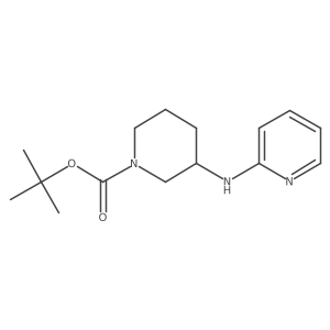(S)-tert-butyl 3-(pyridin-2-ylamino)piperidine-1-carboxylate结构式