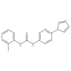 1-(2-(1H-imidazol-1-yl)pyrimidin-5-yl)-3-(o-tolyl)urea Structure