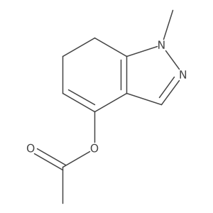 1H-Indazol-4-ol, 6,7-dihydro-1-methyl-, 4-acetate Structure