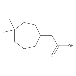 2-(4,4-Dimethylcycloheptyl)aceticacid Structure