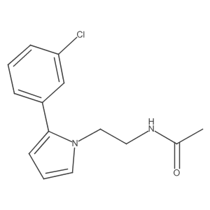 Acetamide,n-[2-[2-(3-chlorophenyl)-1h-pyrrol-1-yl]ethyl]- Structure