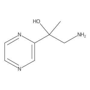 1-Amino-2-(pyrazin-2-yl)propan-2-ol Structure