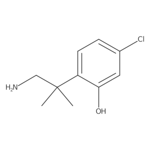 2-(1-Amino-2-methylpropan-2-yl)-5-chlorophenol Structure
