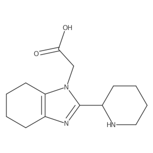 2-[2-(piperidin-2-yl)-4,5,6,7-tetrahydro-1H-1,3-benzodiazol-1-yl]acetic acid结构式