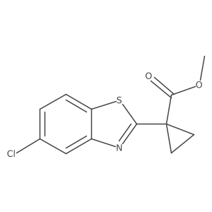 Methyl 1-(5-chlorobenzo[d]thiazol-2-yl)cyclopropane-1-carboxylate Structure