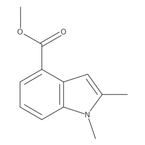1,2-Dimethyl-1H-indole-4-carboxylic acid methyl ester Structure