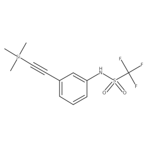 N-[3-(2-trimethylsilylethinyl)-phenyl]-1,1,1-trifluoromethanesulfonamide Structure
