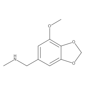 [(7-Methoxy-1,3-dioxaindan-5-yl)methyl](methyl)amine Structure