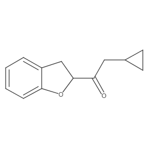 2-Cyclopropyl-1-(2,3-dihydro-1-benzofuran-2-YL)ethan-1-one Structure