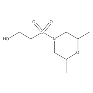 2-[(2R,6S)-2,6-Dimethylmorpholin-4-yl]sulfonylethanol结构式