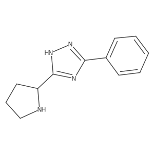 (R)-3-Phenyl-5-(pyrrolidin-2-yl)-4H-1,2,4-triazole Structure