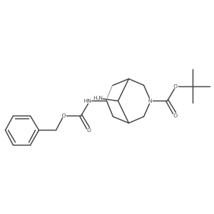 tert-butyl (1R,5S)-9-amino-7-{[(benzyloxy)carbonyl]amino}-3-azabicyclo[3.3.1]nonane-3-carboxylate Structure