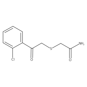 2-{[2-(2-Chlorophenyl)-2-oxoethyl]sulfanyl}acetamide结构式