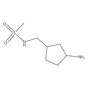 N-[(3-aminocyclopentyl)methyl]methanesulfonamide Structure