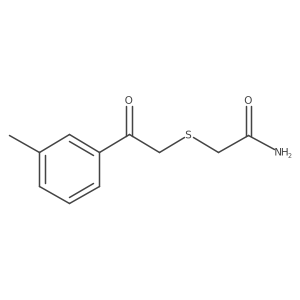 2-{[2-(3-Methylphenyl)-2-oxoethyl]sulfanyl}acetamide结构式