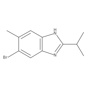 6-Bromo-5-methyl-2-(1-methylethyl)-1H-benzimidazole结构式
