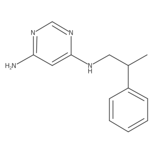N4-(2-phenylpropyl)pyrimidine-4,6-diamine结构式