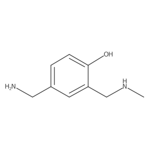 4-(Aminomethyl)-2-[(methylamino)methyl]phenol Structure