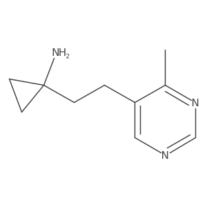 1-[2-(4-Methylpyrimidin-5-yl)ethyl]cyclopropan-1-amine Structure