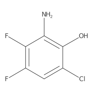 2-Amino-6-chloro-3,4-difluorophenol结构式